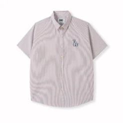 Áo Sơ Mi Tay Ngắn Dekace Premium Oxford Thêu LA