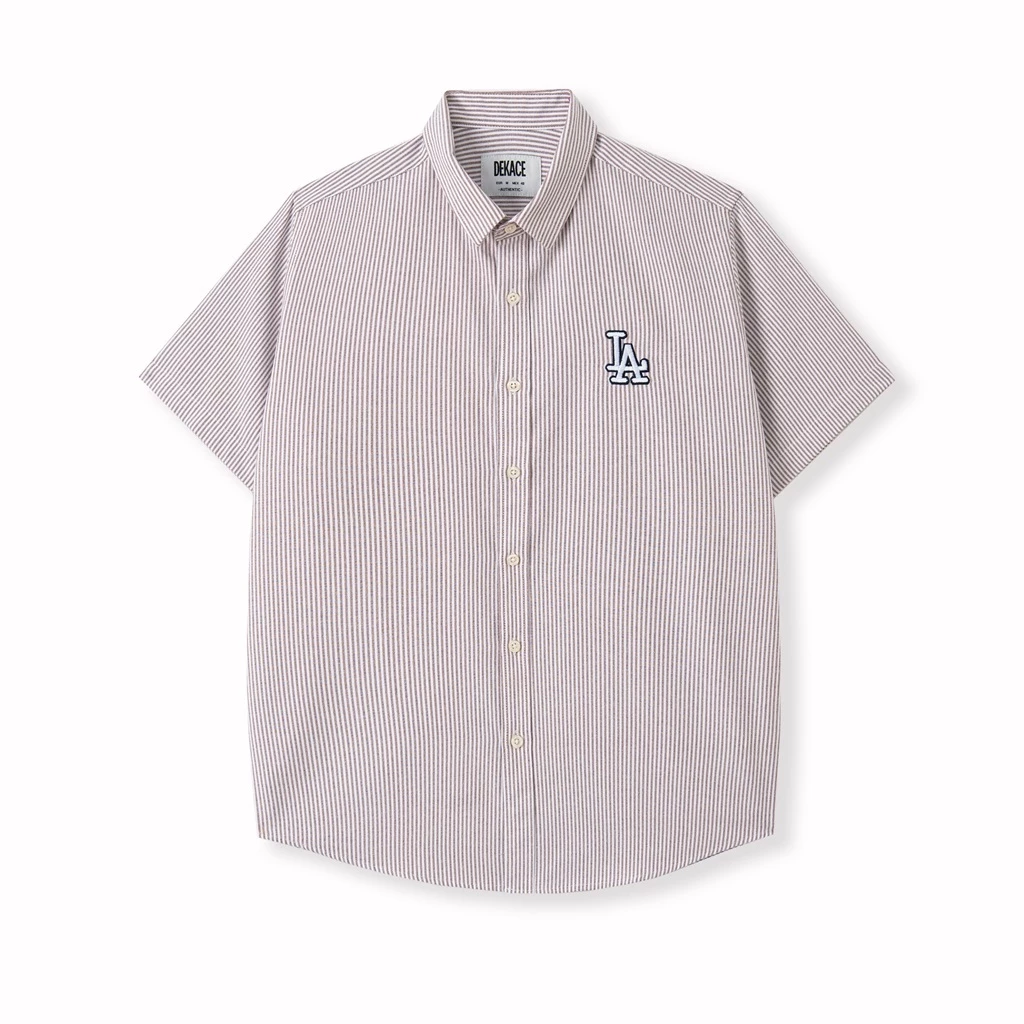 Áo Sơ Mi Tay Ngắn Dekace Premium Oxford Thêu LA